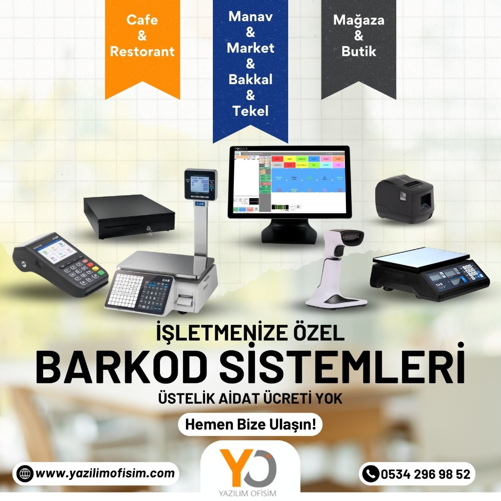 Market otomasyon ve barkod sistemi kurulum bileşenleri